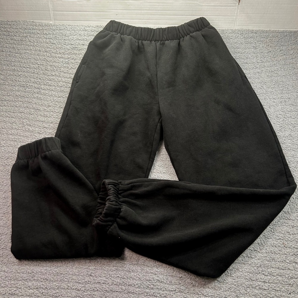 Brandy Melville John Galt Rosa Sweatpants Black OS Streetwear Y2K Basic Minimal